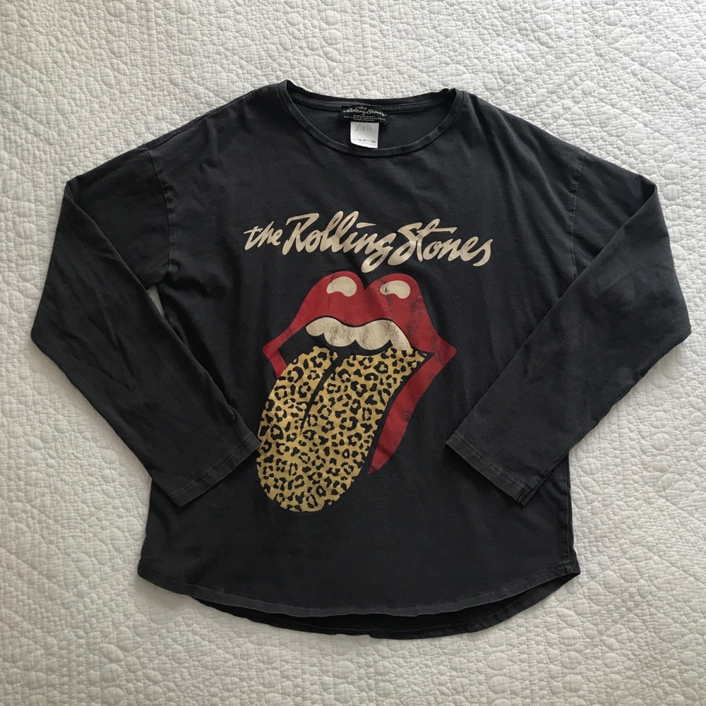 Zara Girls Rolling Stones Tee